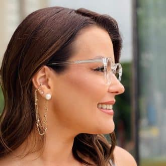 safine com br oculos 2 em 1 clip on redondo transparente belle