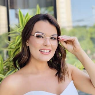 safine com br oculos de grau feminino gatinho bege ludy