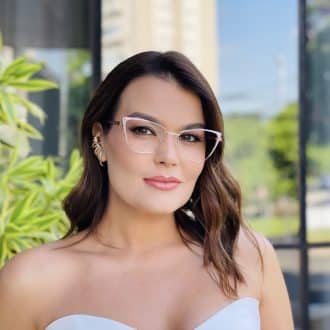 safine com br oculos de grau feminino gatinho rosa e nude esther