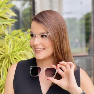 safine com br oculos feminino 2 em 1 clip on quadrado transparente isis 1