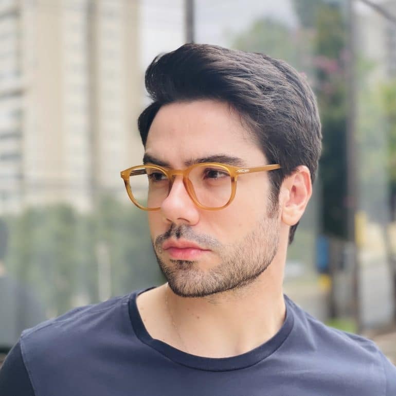 safine com br oculos 2 em 1 clip on masculino quadrado caramelo thales 5