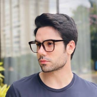 safine com br oculos 2 em 1 clip on masculino quadrado marrom estevao 5