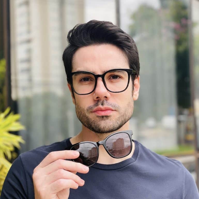 safine com br oculos 2 em 1 clip on masculino quadrado preto estevao