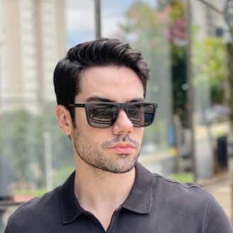 safine com br oculos 2 em 1 clip on masculino quadrado preto fosco gael 6