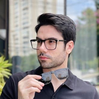 safine com br oculos 2 em 1 clip on masculino quadrado preto gael 2