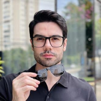 safine com br oculos 2 em 1 clip on masculino quadrado preto gael