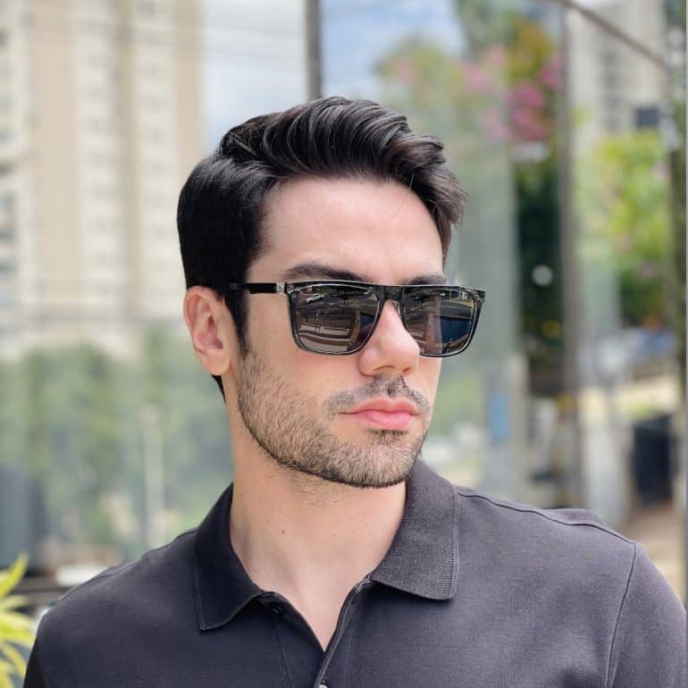 safine com br oculos 2 em 1 clip on masculino quadrado preto gael 6