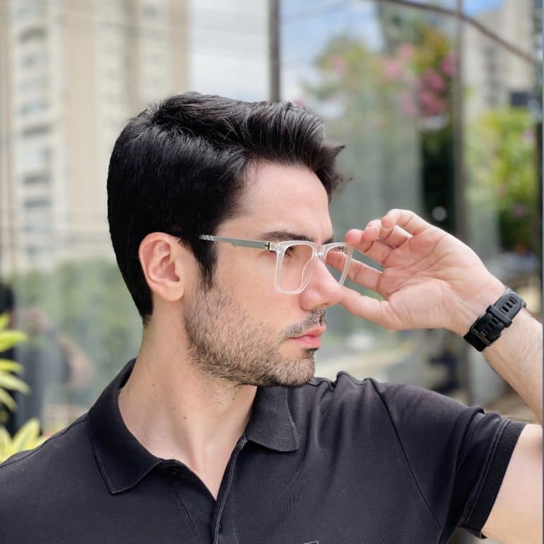 safine com br oculos 2 em 1 clip on masculino quadrado transparente gael 4