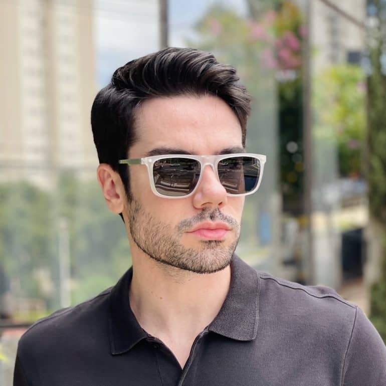 safine com br oculos 2 em 1 clip on masculino quadrado transparente gael 6