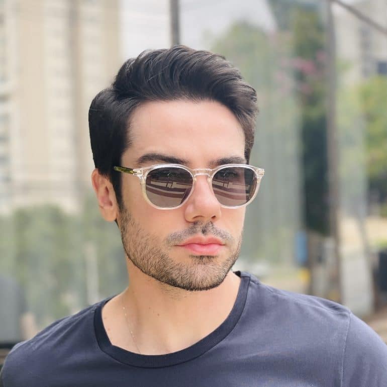 safine com br oculos 2 em 1 clip on masculino quadrado transparente thales 6