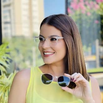 safine com br oculos 2 em 1 clip on redondo transparente taina 1