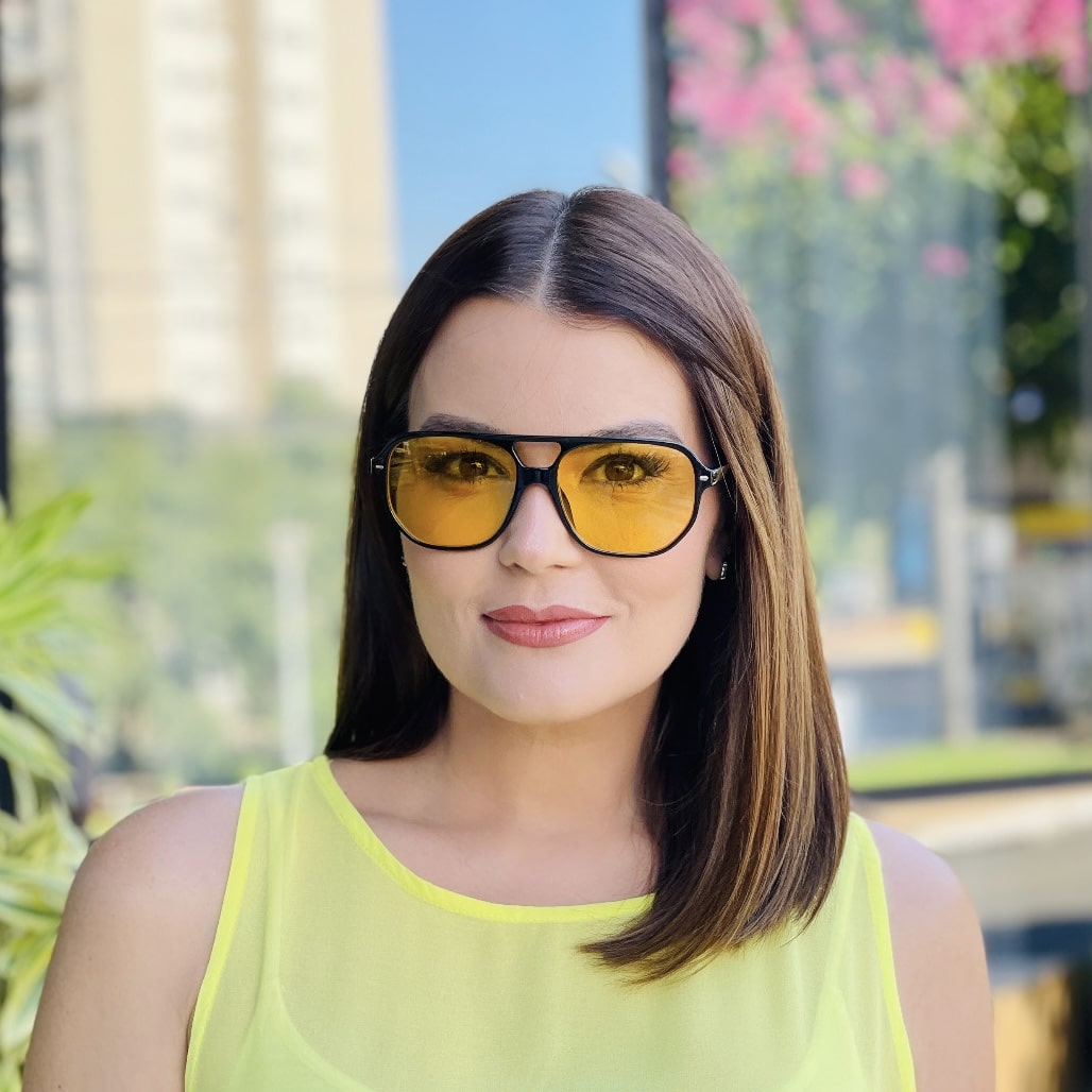 safine com br oculos de sol aviador amarelo anitta