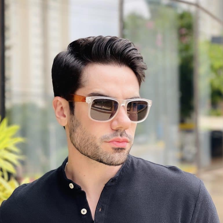 safine com br oculos de sol masculino quadrado transparente matheo