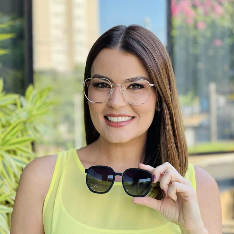 safine com br oculos 2 em 1 clip on hexagonal dourado amanda 2 0