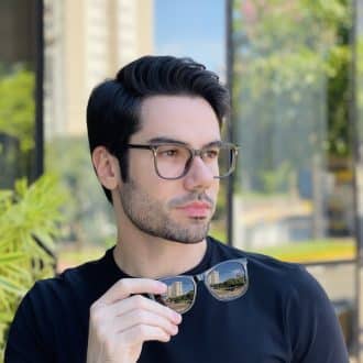 safine com br oculos 2 em 1 clip on masculino quadrado cinza mateus 1