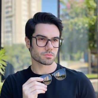 safine com br oculos 2 em 1 clip on masculino quadrado preto mateus 1