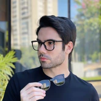 safine com br oculos 2 em 1 clip on masculino quadrado preto mateus 2