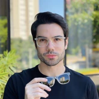 safine com br oculos 2 em 1 clip on masculino quadrado transparente theo