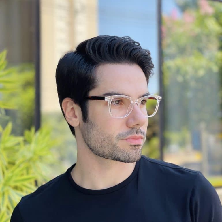 safine com br oculos 2 em 1 clip on masculino quadrado transparente theo 4