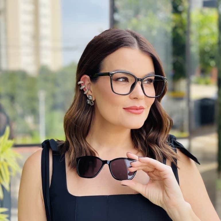 safine com br oculos feminino 2 em 1 clip on quadrado preto tamara 2 0 2