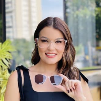 safine com br oculos feminino 2 em 1 clip on quadrado transparente tamara