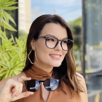 safine com br oculos 2 em 1 clip on hexagonal preto dulce