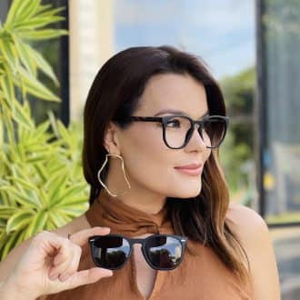 safine com br oculos 2 em 1 clip on hexagonal preto fosco dulce 2