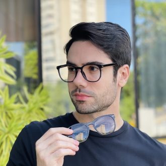 safine com br oculos 2 em 1 clip on masculino hexagonal cinza juliano 2 0 2