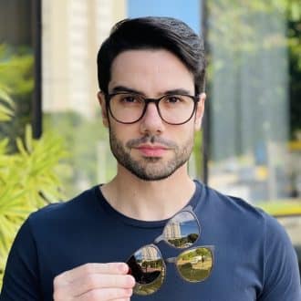 safine com br oculos 3 em 1 clip on masculino redondo marrom rodrigo