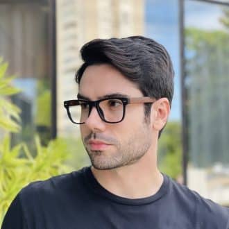 safine com br oculos de grau masculino quadrado preto jorge 2 0 3