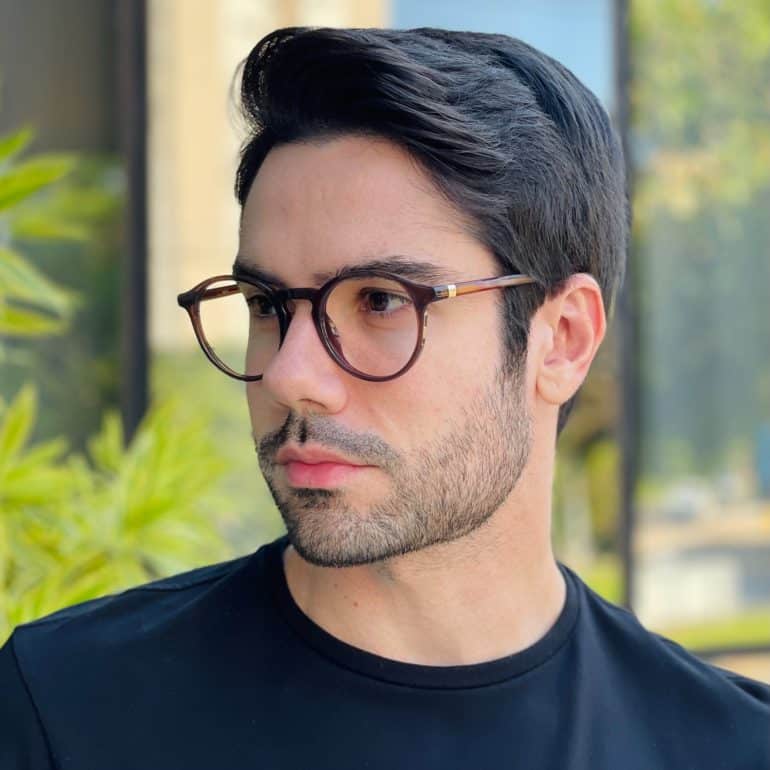 safine com br oculos de grau masculino redondo marrom mathias 1