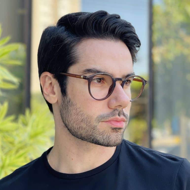 safine com br oculos de grau masculino redondo marrom mathias 3