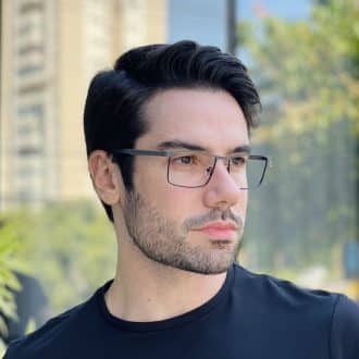 safine com br oculos de grau masculino retangular cinza carlos 2