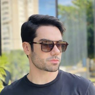 safine com br oculos de sol aviador masculino tartaruga luan 1