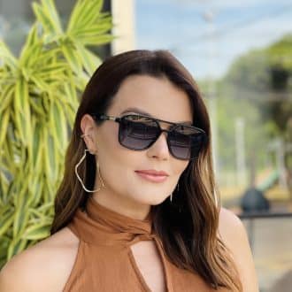 safine com br oculos de sol feminino aviador preto eloa