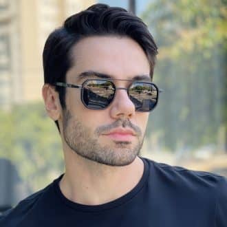 safine com br oculos de sol masculino aviador preto vitor 2