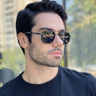 safine com br oculos de sol masculino aviador preto vitor 3