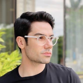 safine com br oculos de grau masculino redondo transparente david 2 0 2